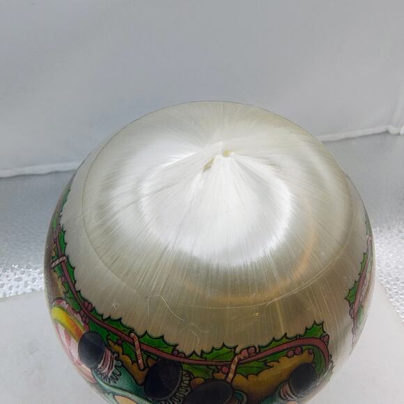 Raggedy Ann & Andy Christmas Silk Wrapped Ornament Ball Vintage Holiday Decor - Picture 10 of 11